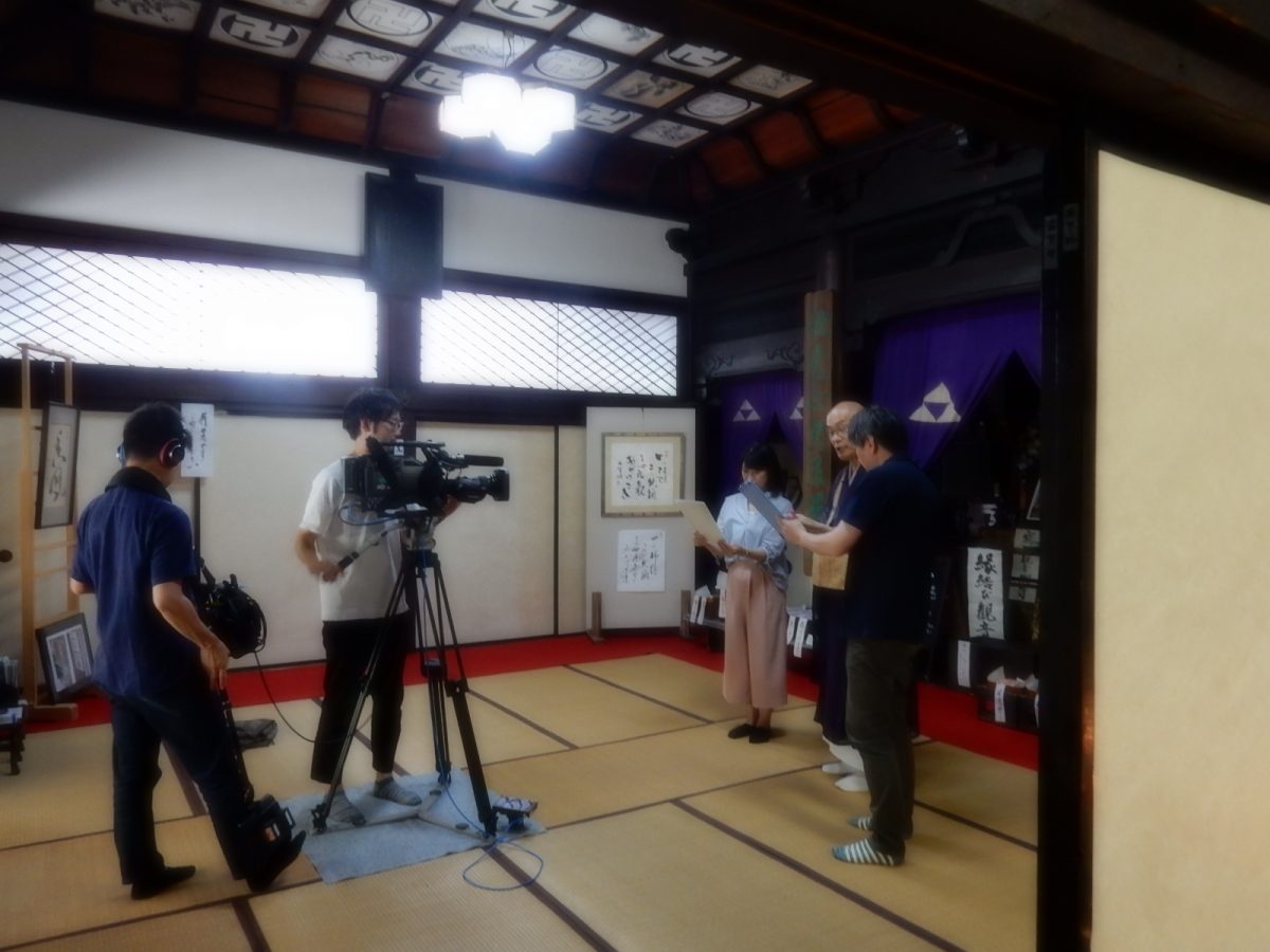 テレビの撮影がありました（6月29日）